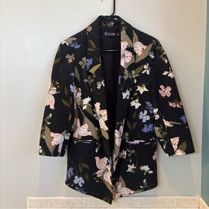 New York & Company Floral Women's Blazer Jacket size Small
